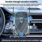 Car Navigation Phone Holder Air Vent Mount Fixing Bracket, Mirror Finish, Textured Finish