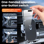 Car Navigation Phone Holder Air Vent Mount Fixing Bracket, Mirror Finish, Textured Finish