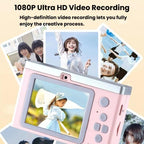 M12 2.4 Inch HD Mini Dual Lens CCD Camera Retro Card Camera For Students