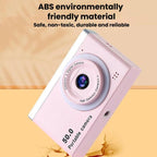 M12 2.4 Inch HD Mini Dual Lens CCD Camera Retro Card Camera For Students