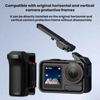 Flymile For DJI Osmo Action 5 Pro / 4 / 3 Camera Cage Handle With Magnetic Quick-Release Base