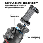 C15 Portable Remote Control Tripod Selfie Stick For Phone & Action Camera, 1/4 inch Adapter, Magnetic Quick-Release