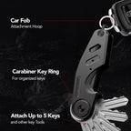Vintage Style Aluminum Key Holder Car Key Fob Clip for 2-6 Keys Ideal Gift for Men