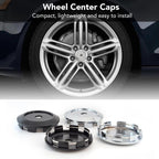 4pcs /Set 77mm Outer Diameter Blank Aftermarket Wheel Hub Center Caps