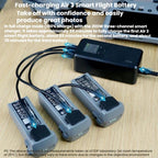 For DJI Air 3 / 3S LKTOP UC342 200W 3-Channel Charger Aerial Photography Charging Butler, US Plug, EU Plug
