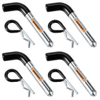 4pcs /Set Rust-Resistant Trailer Hitch Pins + R-Clips, 5/8 inch 7005