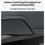For Tesla 2025+ Model Y Juniper Rear Spoiler Rear Diffuser Trim, Black Spray Paint, Gloss Carbon Water Transfer Printing, Matte Carbon Water Transfer Printing, Frosted Black ABS, White Spray Paint