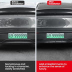 For Tesla 2025+ Model Y Juniper Rear Spoiler Rear Diffuser Trim, Black Spray Paint, Gloss Carbon Water Transfer Printing, Matte Carbon Water Transfer Printing, Frosted Black ABS, White Spray Paint