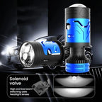 2pcs 6000K Automotive LED Laser Headlights Super Bright with Lens