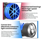 2pcs 6000K Automotive LED Laser Headlights Super Bright with Lens