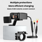 CS-2035A1 IP65 Waterproof Dustproof Motorcycle Phone Charger Retractable USB Charging Cable, CS-2035A1