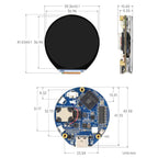 WAVESHARE RP2350 High-Performance Microcontroller Development Board Features 1.46-Inch Round Touchscreen Display, 32868