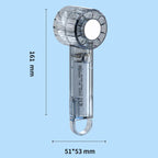 USB Charging Mirror Fan Outdoor Handheld Mini Fan With Carabiner Clip