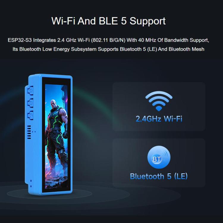 WAVESHARE ESP32-S3 Development Board Equipped With 3.49 Inch IPS Capacitive Touchscreen, Model A With Battery, Model A Without Battery