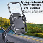 XY-106 Motorcycle Bike Shockproof Anti-Slip Phone Mount Rotatable Navigation Holder For Riders, Handbar, Rearview Mirror