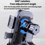 XY-106 Motorcycle Bike Shockproof Anti-Slip Phone Mount Rotatable Navigation Holder For Riders, Handbar, Rearview Mirror