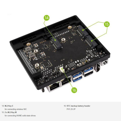 For Jetson Orin Nano / NX Super Dual Ethernet Base Board, 24359