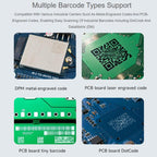 WAVESHARE Barcode QR Code Scanning Module Type E Metal Casing DPM Code Reading Onboard USB UART Dual Interfaces, 32387