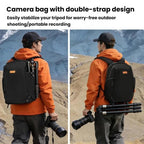 Cwatcun D248 Medium Camera Bag Waterproof High Capacity DSLR Digital Camera Backpack