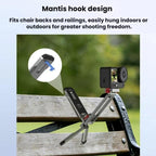 For DJI Osmo Action 6 / Nano Flymile Magnetic Quick-Release Tripod Bracket and Carabiner Clip, AC6035