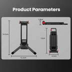 For DJI Osmo Action 3 / 4 / 5 Pro Magnetic Quick-Release Tripod Bracket with Carabiner Clip, AC5027
