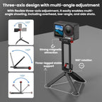 For DJI Osmo Action 3 / 4 / 5 Pro Magnetic Quick-Release Tripod Bracket with Carabiner Clip, AC5027