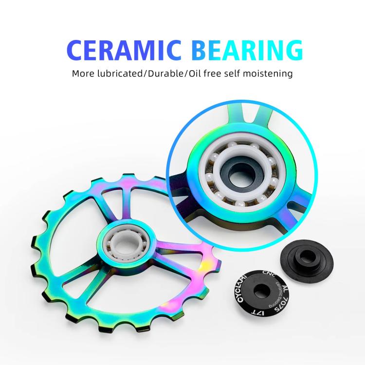 CYCLAMI Shifter Carbon Fiber Road Bike Ceramic Rear Derailleur Large Pulley, For Shimano 8000 / 8020 / 8050 / 8070 / 8170 / 9100 / 9150 / 9170, For Shimano R7000, For Shimano 5800 / 5700, For Shimano 6800 / 6870 / 9000 / 9070