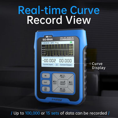FNIRSI 4-20mA Multi-Function Signal Generator Current Pressure Thermal Resistance Calibrator, EU Plug, SG-004A Blue
