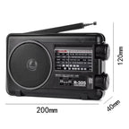 TECSUN R-305P Full-Band Radio Portable Retro Analog Dial DSP Radio, R-305P