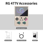 ANBERNIC RG477V 4.7-Inch 120Hz Vertical Handheld Console Dimensity 8300 Chipset, Android 14, RGB Lighting & Gyroscope, Built In 8G+128GB, Built In 8G+128GB+128G SD Card, Built In 12G+256GB, Built In 12G+256GB+128G SD Card