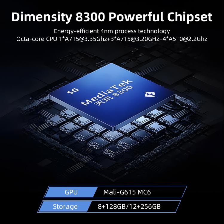 ANBERNIC RG477V 4.7-Inch 120Hz Vertical Handheld Console Dimensity 8300 Chipset, Android 14, RGB Lighting & Gyroscope, Built In 8G+128GB, Built In 8G+128GB+128G SD Card