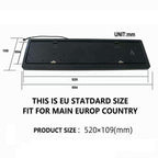 European-Standard Electric Vehicle License Plate Flip Frame Modification, Single Plate, Double Plate