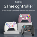 ANBERNIC RGP01 Multi-Platform Gaming Controller for PC/Switch/Steam With Hall Effect Joystick & Triggers, 3-Mode Connectivity, RGB, White, Black, Purple, With Receiver White, With Receiver Black, With Receiver Purple