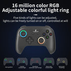 ANBERNIC RGP01 Multi-Platform Gaming Controller for PC/Switch/Steam With Hall Effect Joystick & Triggers, 3-Mode Connectivity, RGB, White, Black, Purple, With Receiver White, With Receiver Black, With Receiver Purple
