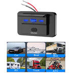 One To Three PD3.0 / QC3.0 Car Fast Charging USB Retrofit Charger