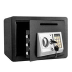 Wall-Mounted Small Steel Safe With Anti-Theft Plate Password Storage Safe, Black With Money Drop Slot, Gold With Money Drop Slot, Black No Money Drop Slot, Gold No Money Drop Slot