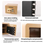 Wall-Mounted Small Steel Safe With Anti-Theft Plate Password Storage Safe, Black With Money Drop Slot, Gold With Money Drop Slot, Black No Money Drop Slot, Gold No Money Drop Slot
