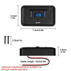 One To Three Car Fast Charger With Built-in Voltage Display With Waterproof Cover