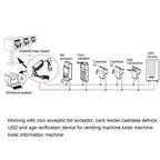 MDB-RS232 5 Light Version Adapter Box To Convert the MDB Bill Acceptor Data to PC RS232, 5 Light DB9 Interface