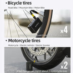 Mini Display Equipped Air Pump Portable High Pressure Smart Bicycle Electric Air Pump, AM6
