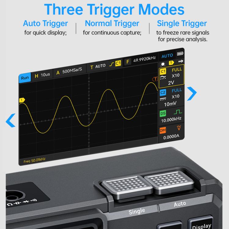 FNIRSI 3 In 1 Digit Digital Oscilloscope 4.5 Multimeter Signal Generator, 2D15P