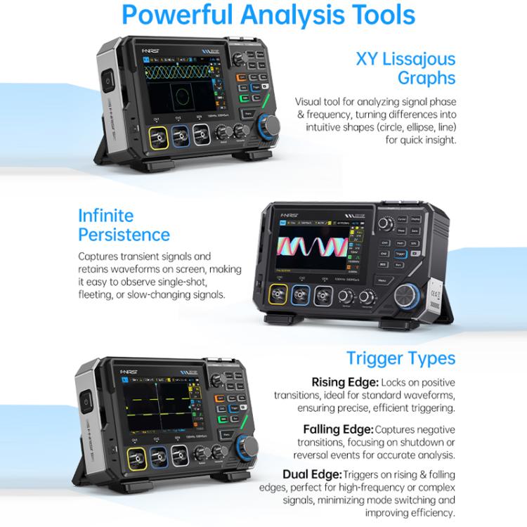 FNIRSI 3 In 1 Digit Digital Oscilloscope 4.5 Multimeter Signal Generator, 2D15P