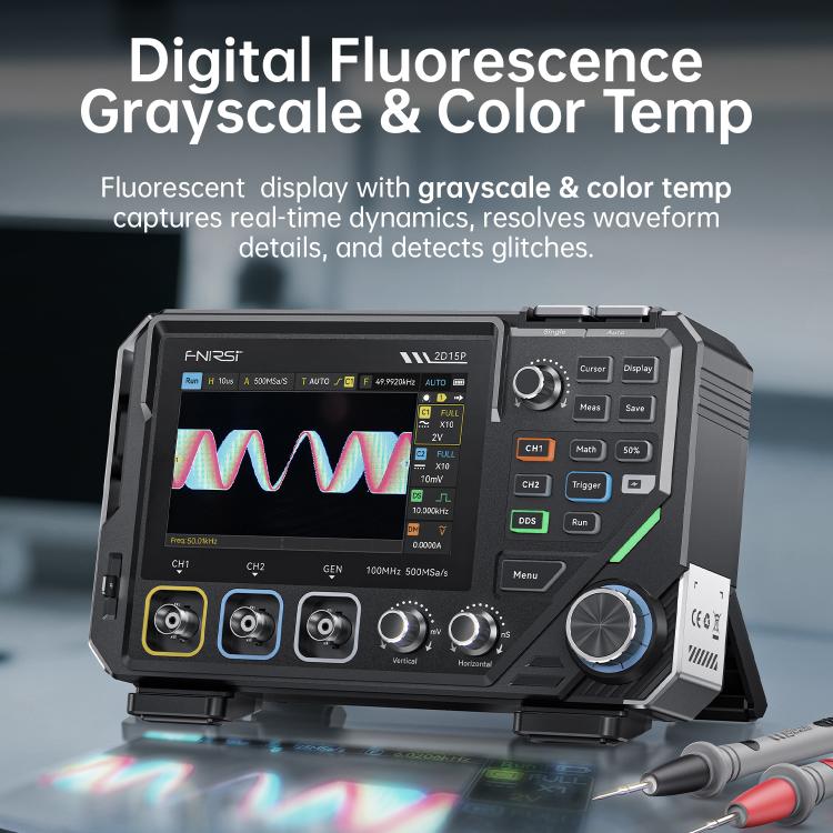 FNIRSI 3 In 1 Digit Digital Oscilloscope 4.5 Multimeter Signal Generator, 2D15P