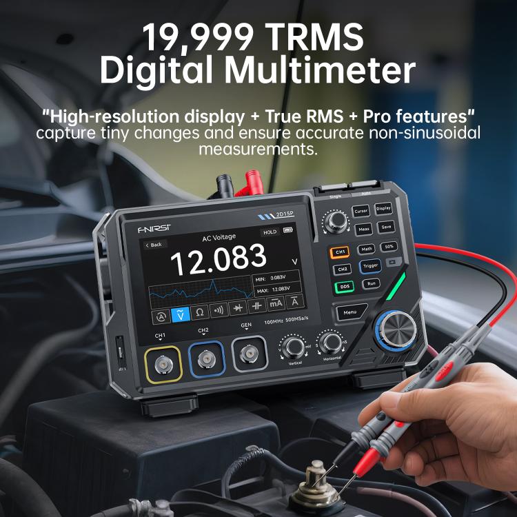 FNIRSI 3 In 1 Digit Digital Oscilloscope 4.5 Multimeter Signal Generator, 2D15P