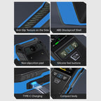FNIRSI Wood Panel Moisture Tester Wall Surface Humidity Detector, Blue