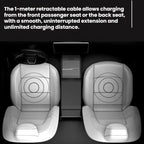 Car Central Charging Docking Station For Tesla 2025+ Model Y Juniper / 2024+ Model 3 Highland, 8 Pin+Type-C, Type-C+Type-C