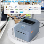 4-Inch Thermal Label Printer for Shipping, Barcode & Packaging Labels 25-100mm Print Width, EU Plug, HZTZ T40 USB, HZTZ T40 USB+Bluetooth, HZTZ T40 USB+LAN, HZTZ T40 USB+Bluetooth+Wi-Fi, HZTZ T40 USB+Wi-Fi
