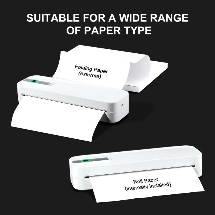 Wireless Rechargeable Thermal Printer Supports 2-inch to 8.5-inch Paper for PDF, Files, Images, and Tattoo Paper, HZTZ A4RJ 200dpi White, HZTZ A4RJ 200dpi Black, HZTZ A4RJ PRO 300dpi White, HZTZ A4RJ PRO 300dpi Black