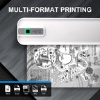 Wireless Rechargeable Thermal Printer Supports 2-inch to 8.5-inch Paper for PDF, Files, Images, and Tattoo Paper, HZTZ A4RJ 200dpi White, HZTZ A4RJ 200dpi Black, HZTZ A4RJ PRO 300dpi White, HZTZ A4RJ PRO 300dpi Black
