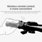 Smart Remote-Controlled Cycling Laser Tail Light Bicycle Turn Signal LED Warning Light, MEILAN X5